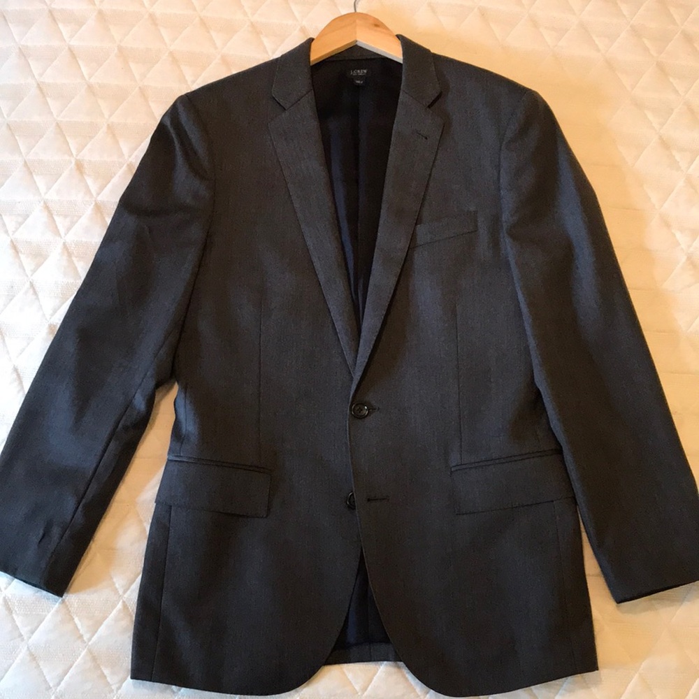 J. Crew Ludlow Italian Wool Herringbone Suit Jacket